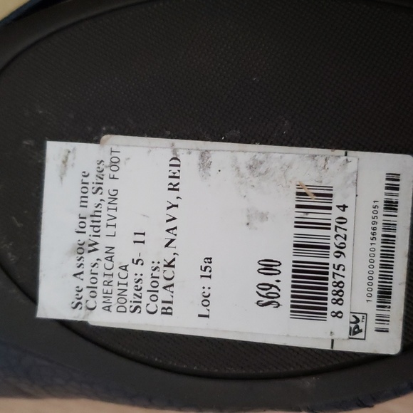 EUC AMERICAN LIVING Donica Braided Rope Toe Tie Ballet Flats - Navy 8-$25 for 2 - Picture 6 of 6